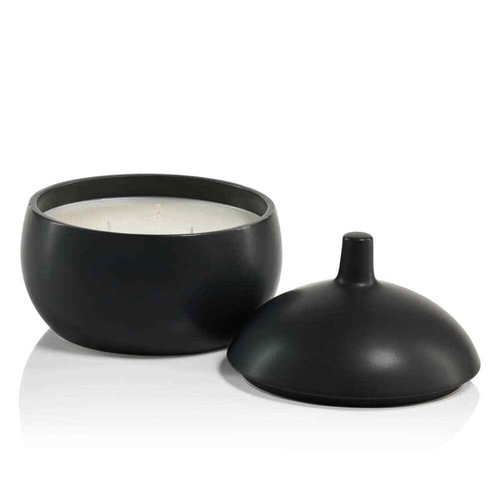 ZODAX Bodega Ceramic Candle Large Black Lemon Blackberry Musk 16.7oz 50hr NIB - Picture 2 of 11
